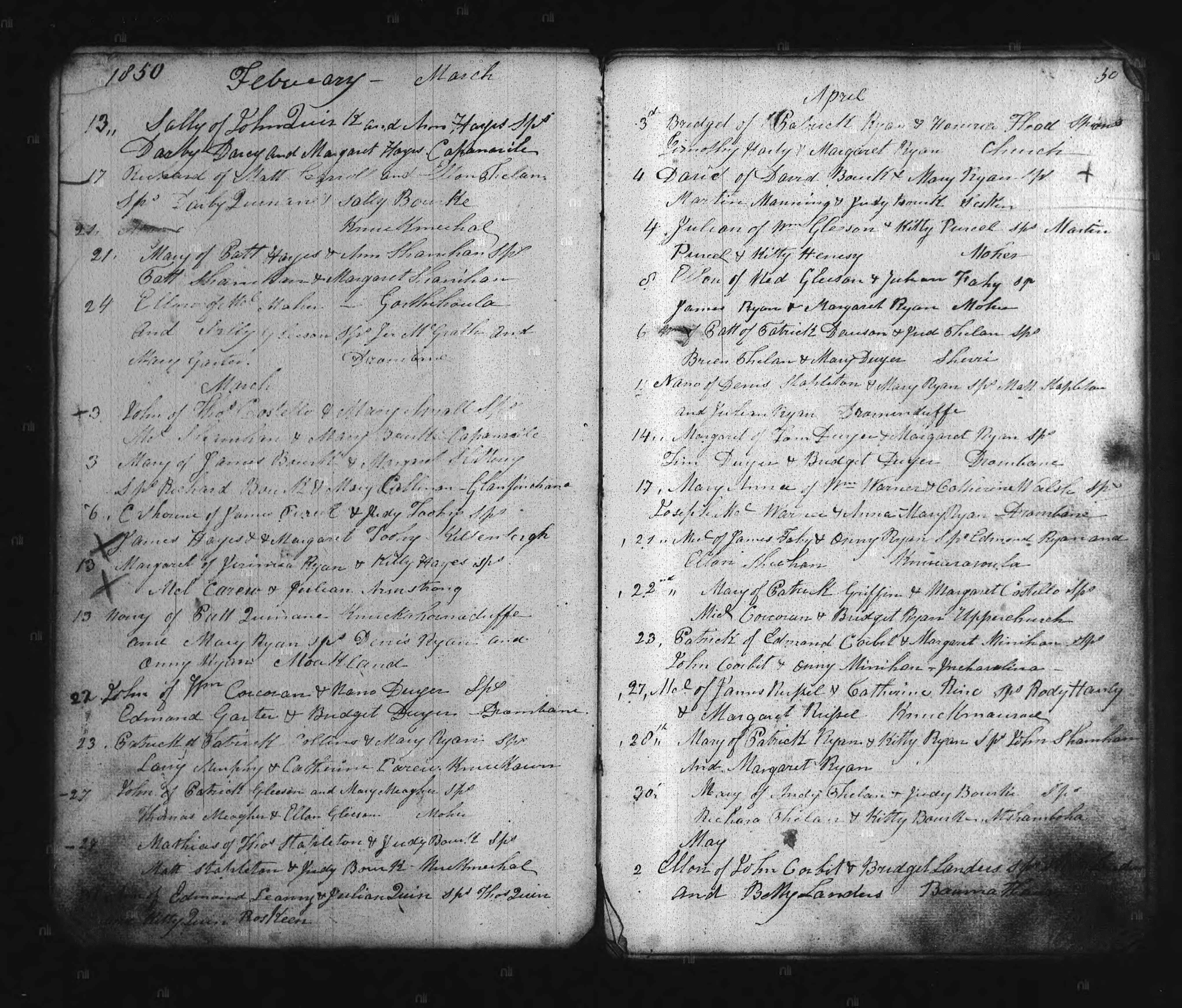 Ireland, Catholic Parish Registers, 1655-1915