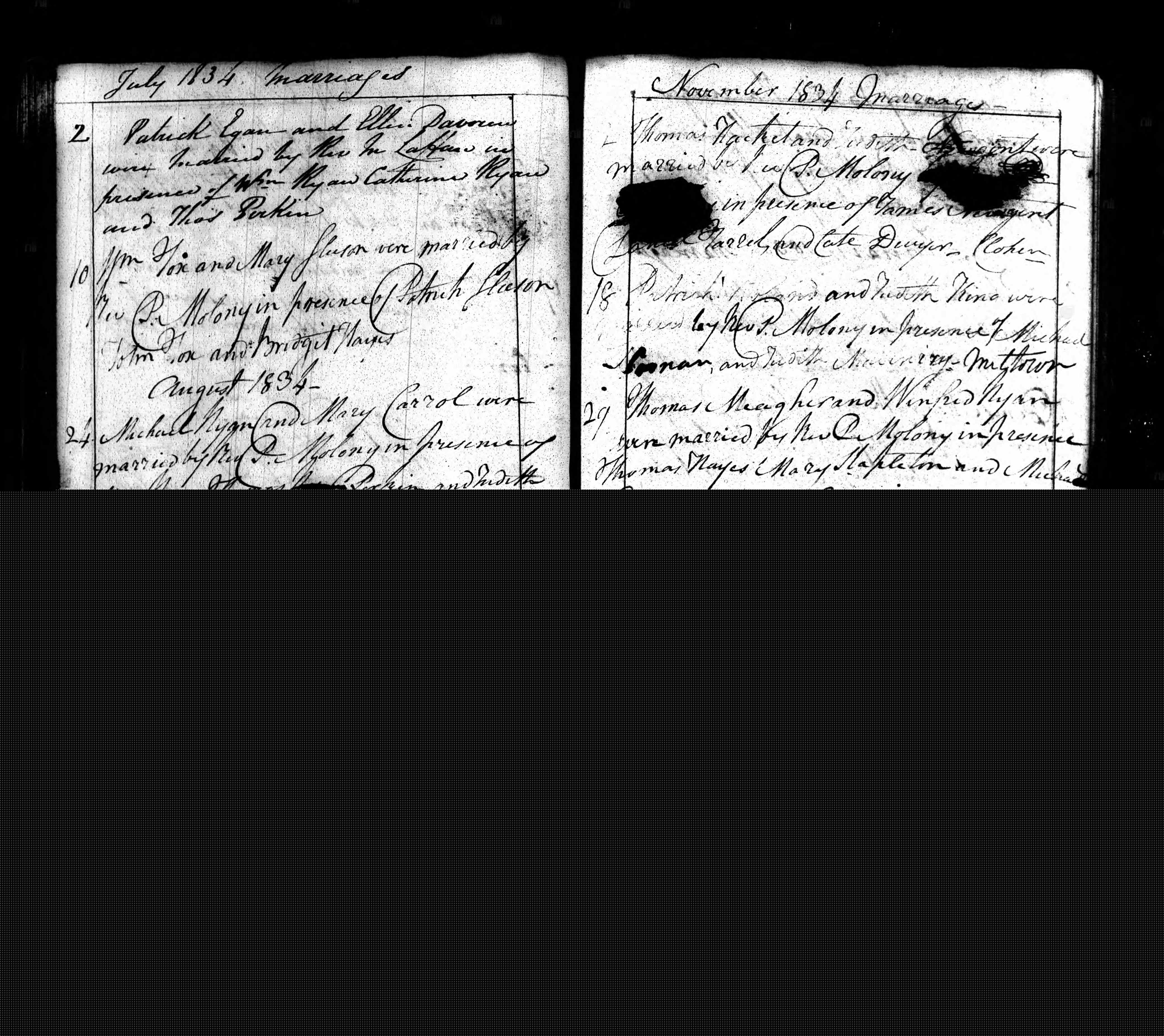 Ireland, Catholic Parish Registers, 1655-1915